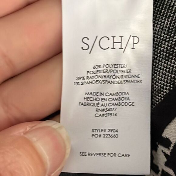 Cabi Black & White Houndstooth Jacket #3904 Size Small - Picture 5 of 5